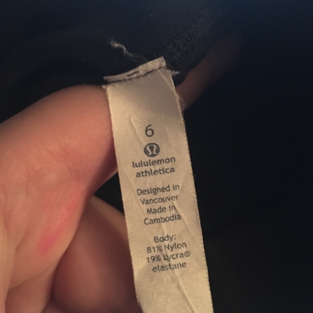Lululemon black Align pant size 6